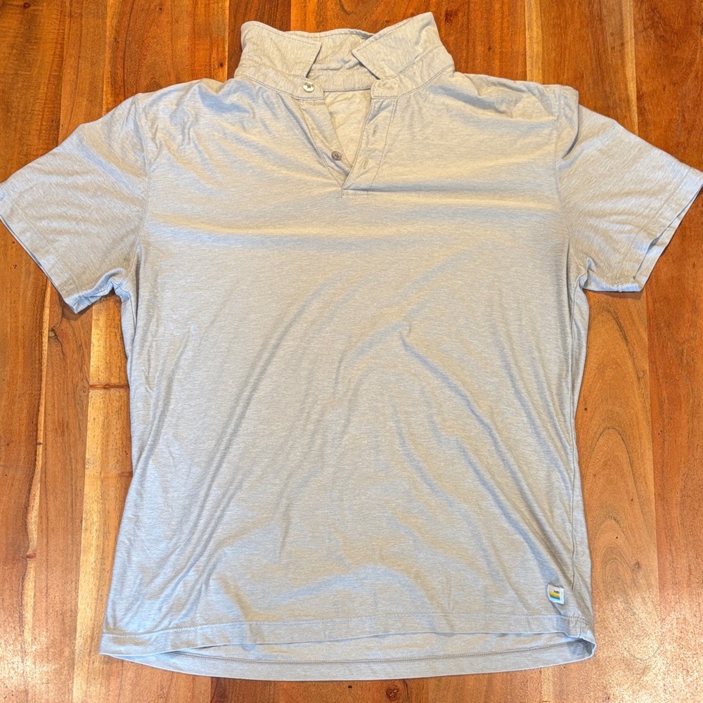 Vuori Light Gray Men's Polo Shirt